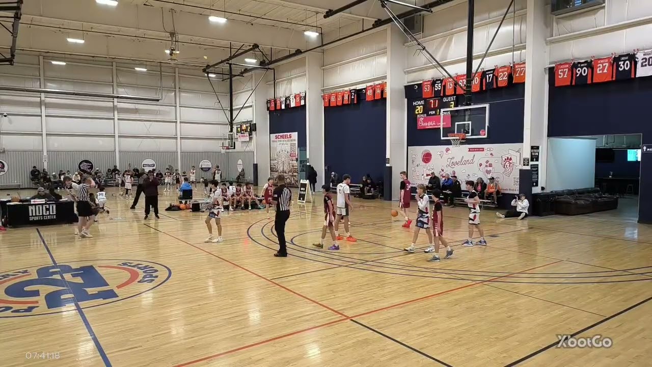 Warriors vs Rocky, Rogen is #21 white #basketball, a 70-27 win