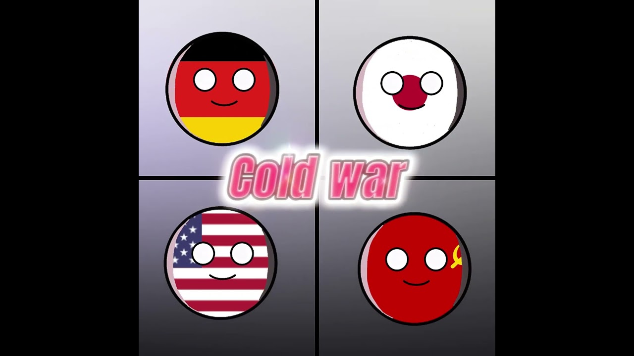 US  Russia Germany Japan relations  #countryballs #usa #russia