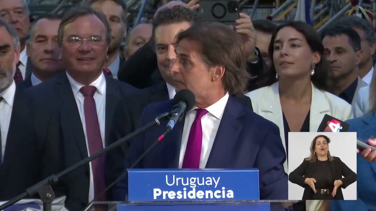 Discurso en la ceremonia de arriado del pabellón nacional.