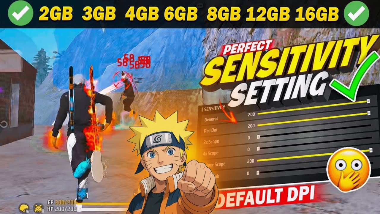 NEW BEST SENSITIVITY For 99% Headshot Rate ☠️🔥 2gb, 4gb, 6gb, 8gb,12gb Ram All Devices || Free Fire