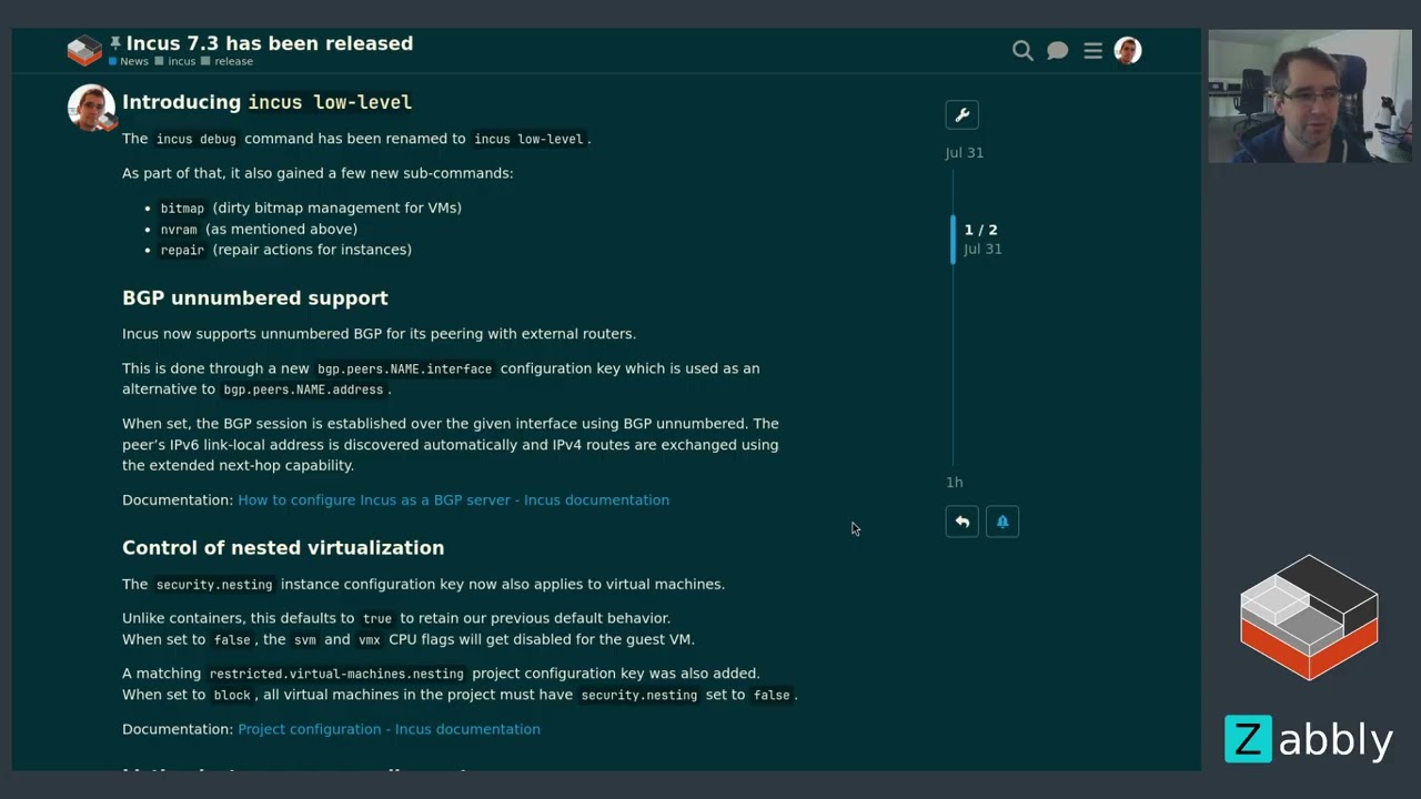Представляем Incus 7.3!