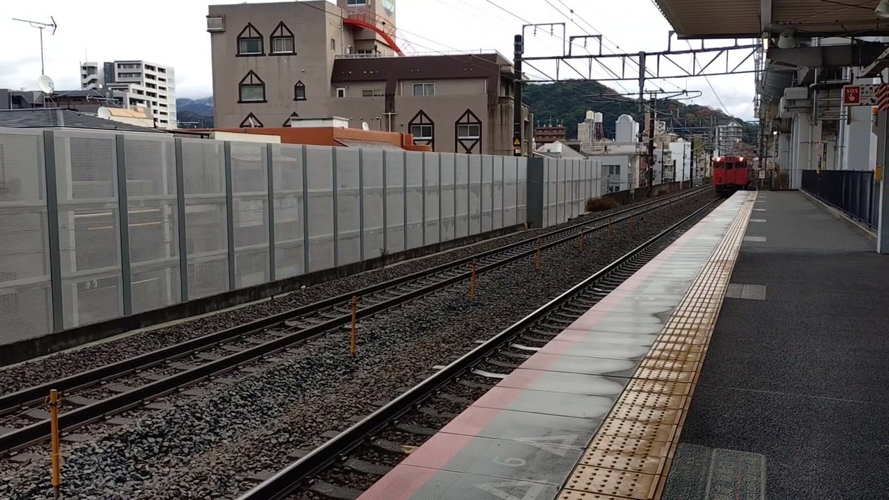 [貴重?]キハ47回送列車　新白島駅通過