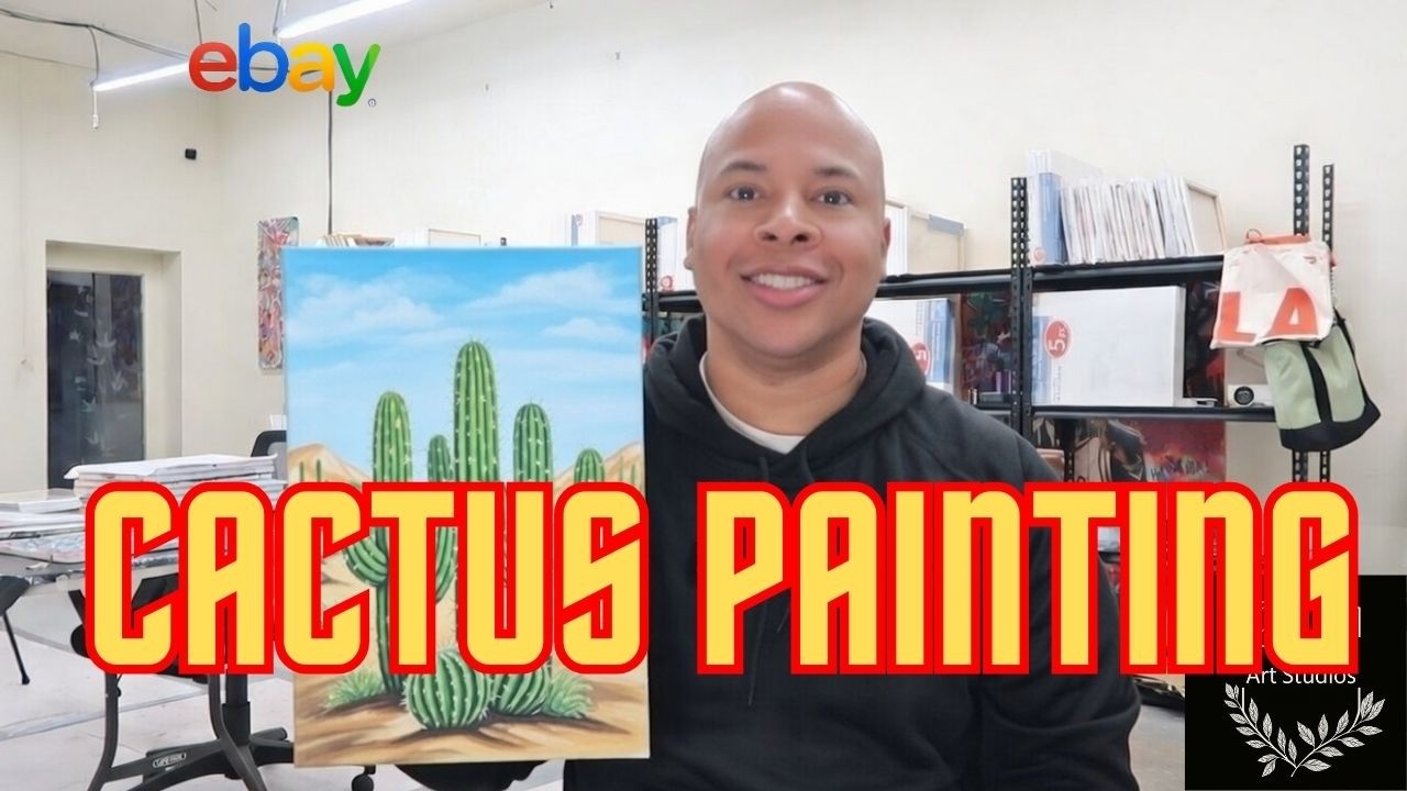 Give Me 10 Minutes I Show You How To Make a Cactus Painting