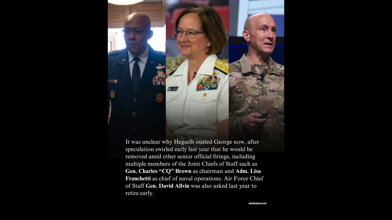 Defense Secretary Pete Hegseth ousts Gen. Randy George as Army chief of staff