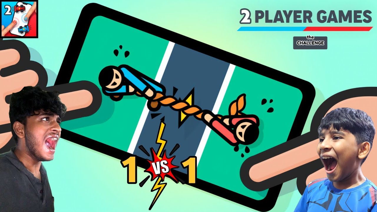 1 vs 1 🥰 with my cousin in 2 player games|On vtg!