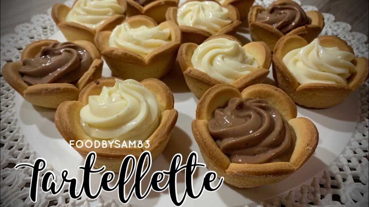 Tartellette facili e buonissime con golosa farcitura al cioccolato bianco e al latte 😋
