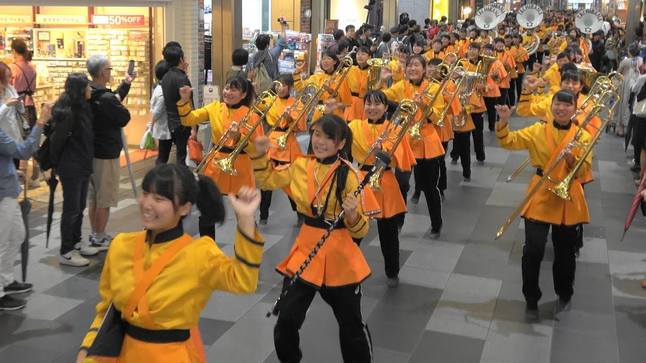 京都橘高校吹奏楽部「Wide angle version」 文化庁創立50周年記念パレード「4ｋ」Kyoto Tachibana SHS Band