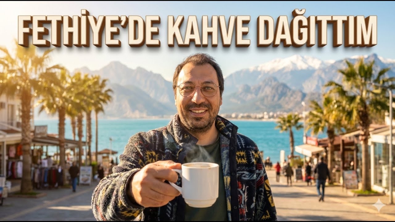FETHİYEDE KAHVE DAĞITIMI