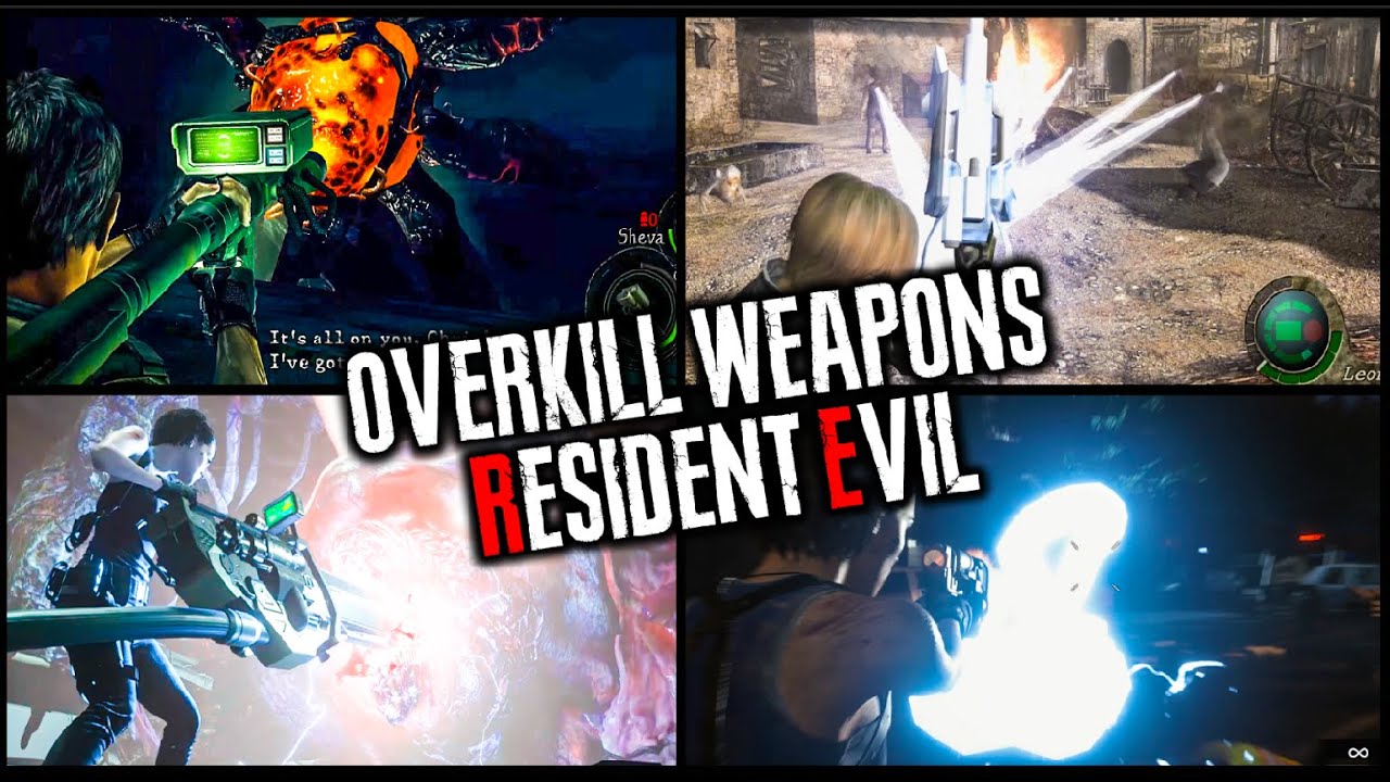 EVERY OVERPOWERED/STRONGEST WEAPONS in RESIDENT EVIL (MAIN GAMES)