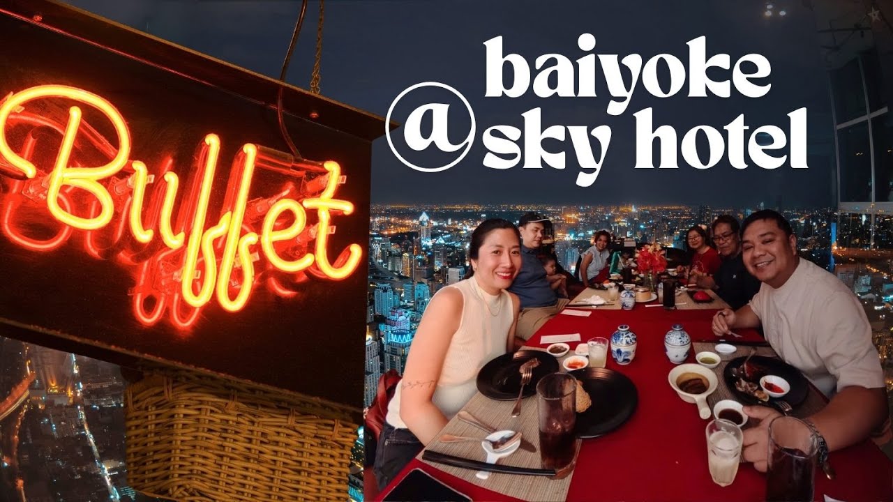 Dinner Buffet at Baiyoke Sky Hotel #bangkok #travel