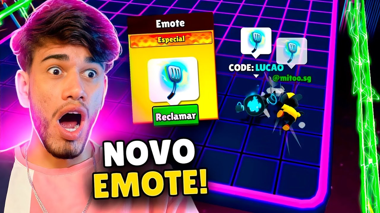 TESTEI O NOVO EMOTE DO STUMBLE GUYS EM UM X1 INSANO CONTRA O MITO