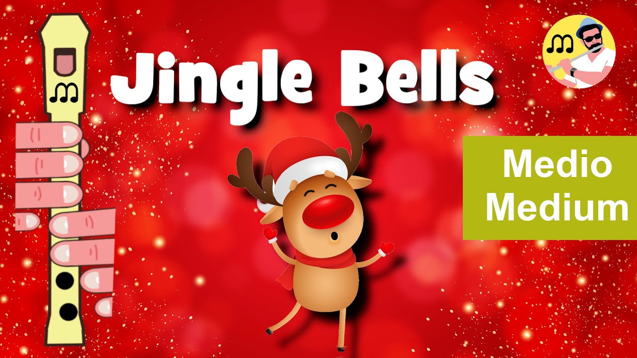 Jingle Bells para flauta dulce. For recorder flute. Karaoke
