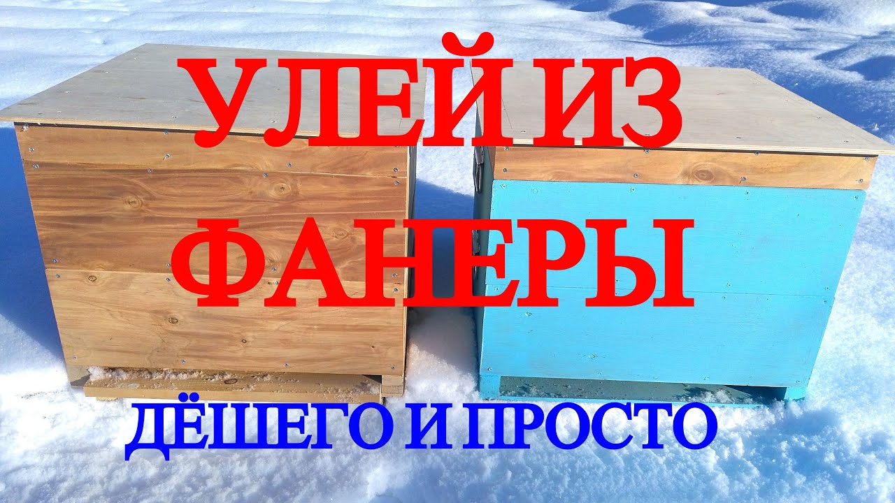 Улей из фанеры и полистирола, улей своими руками