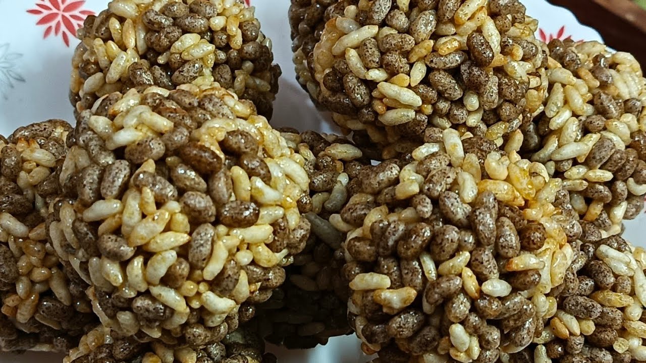 गुड़ मुरमुरा लड्डू झटपट तरीके से👉Ragi से बनाया Healthy Murmura Laddo | Makar Sankranti Special laddu