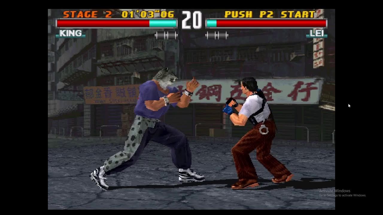 Tekken game old retro