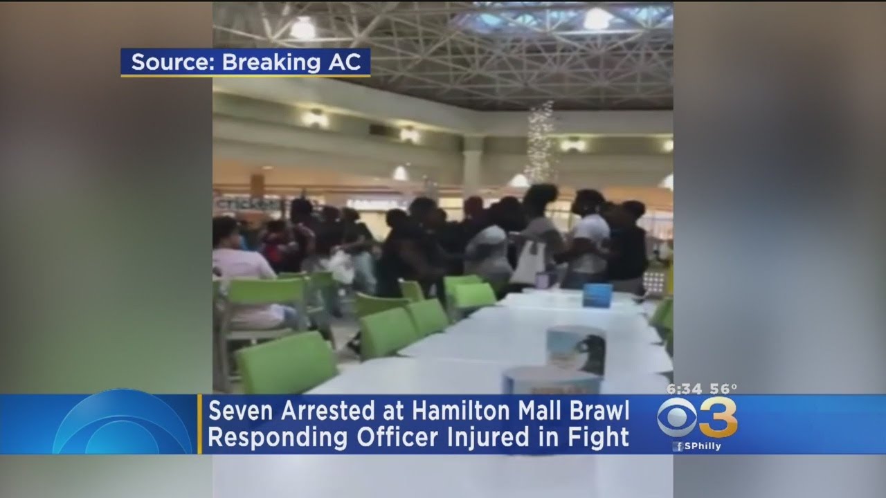 7 Arrested, Officer Injured In Massive Brawl At Hamilton Mall