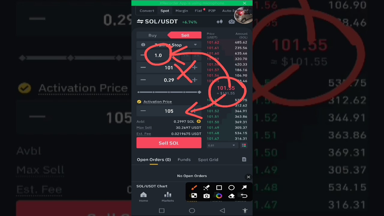Binance Spot Trading- Sell Coin using Trailing stop| Special Mentor