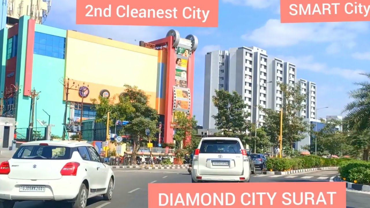 2nd Cleanest City of India | DIAMOND CITY SURAT | SURAT CITY DRIVE | VESU | PIPLOD| ADAJAN | Pal