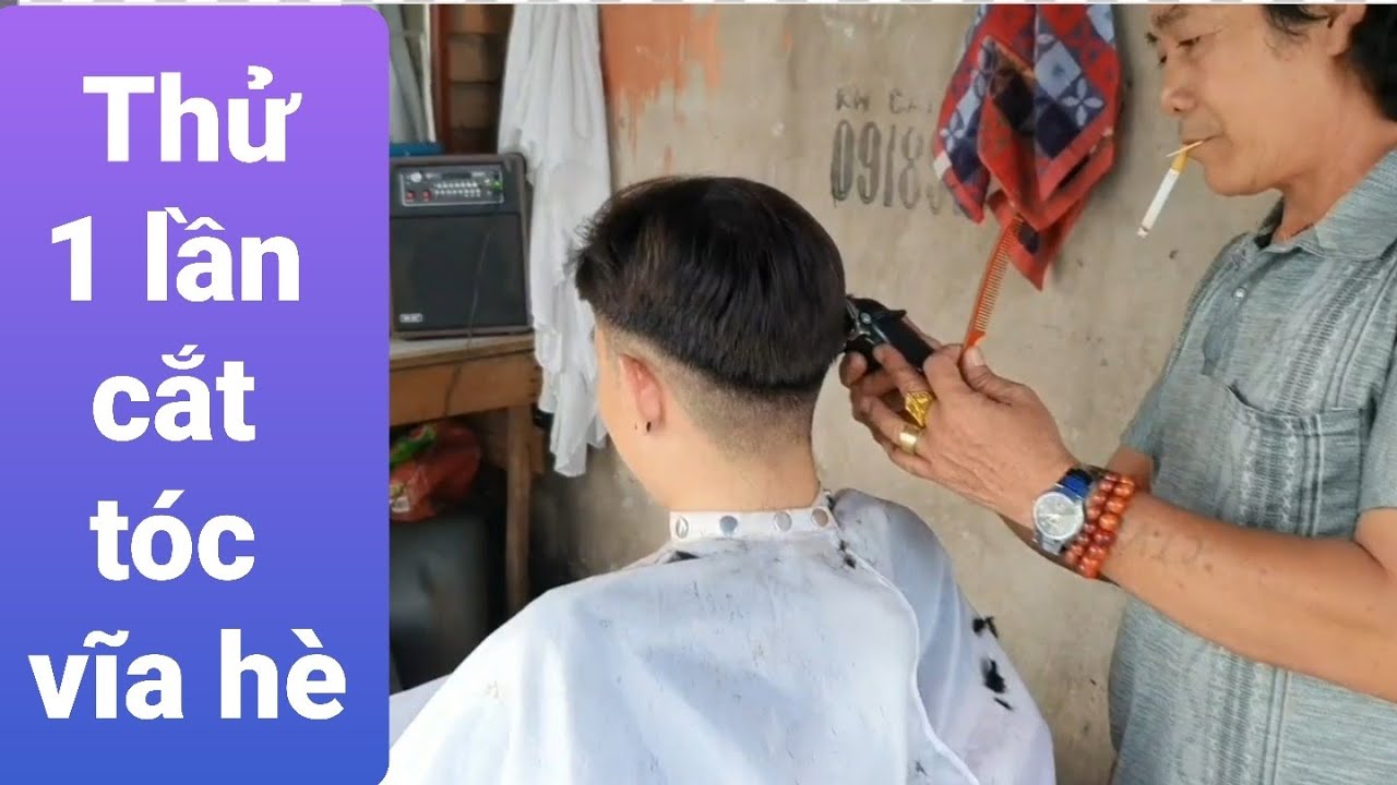 Thử trải nghiệm cắt tóc vỉa hè