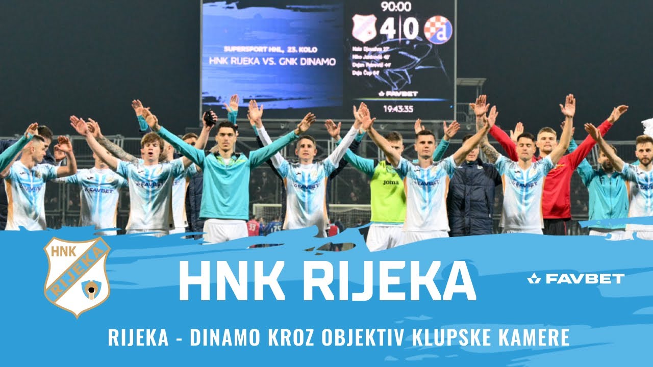 Rijeka - Dinamo kroz objektiv klupske kamere