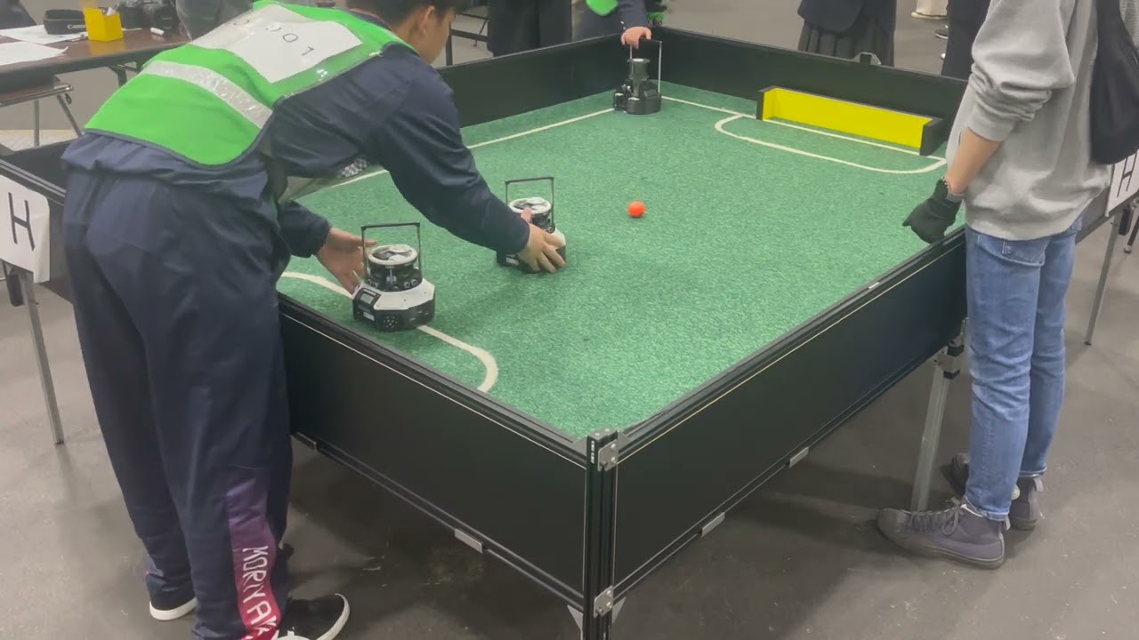 【ロボカップジュニア】Crescent(Re) vs team.祥雲S Edition 前半 ジャパンオープン 2024 / サッカー・オープン