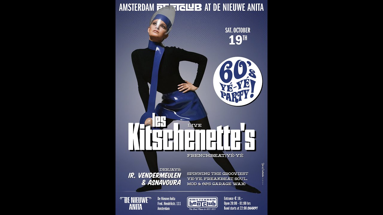 Oct 19th. '24: Les Kitschenette's at Amsterdam BeatClub 60's Yé-Yé Party!