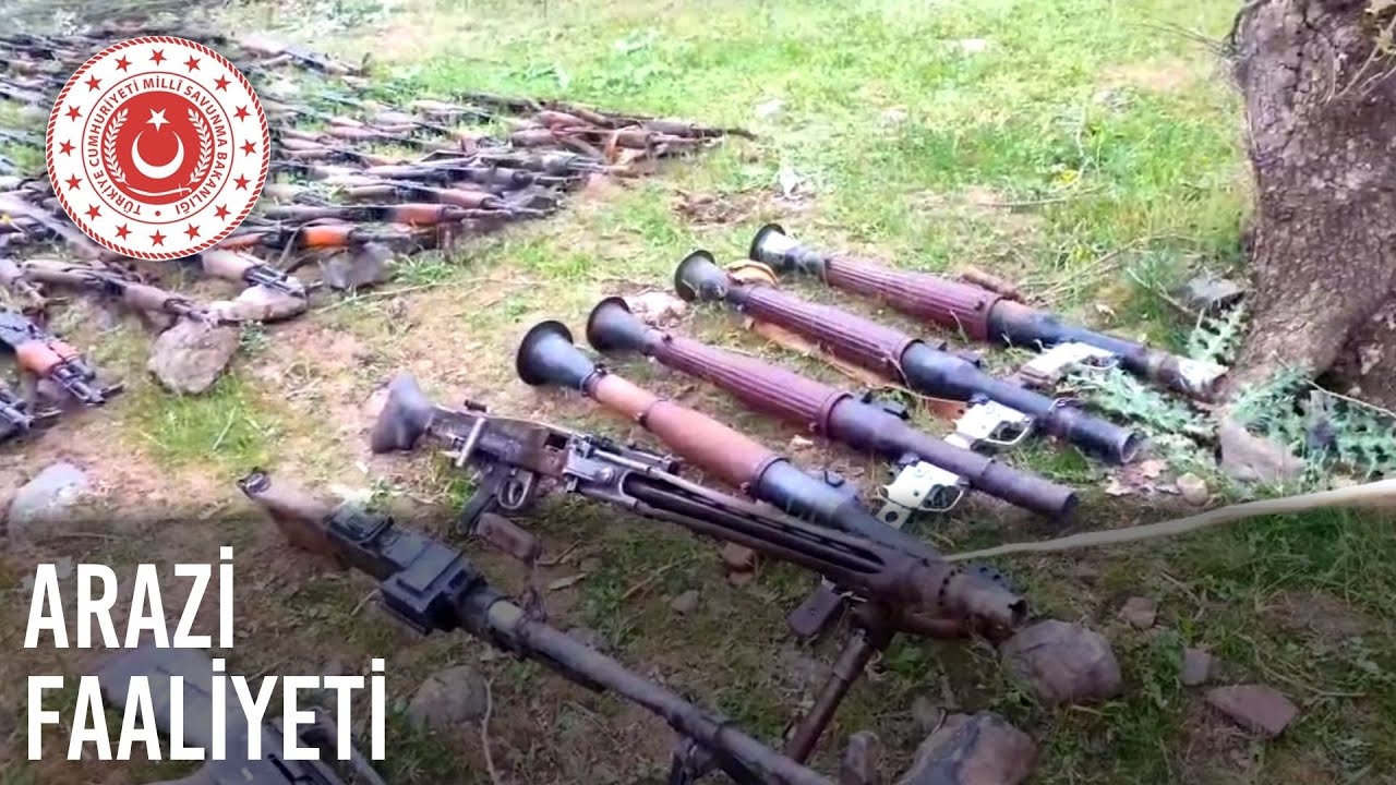 Irak'ın Kuzeyinde Terör Örgütü PKK’ya Ait Çok Sayıda Silah Ele Geçirildi