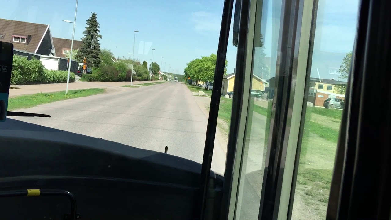 Sweden, Västerås. Bus ride line 11 from Bäckby N to Vårdcentralen.