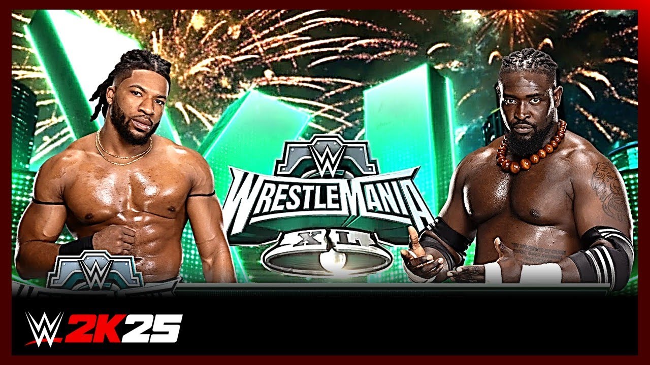 WWE 2K25 | TRICK WILLIAMS vs OBA FEMI