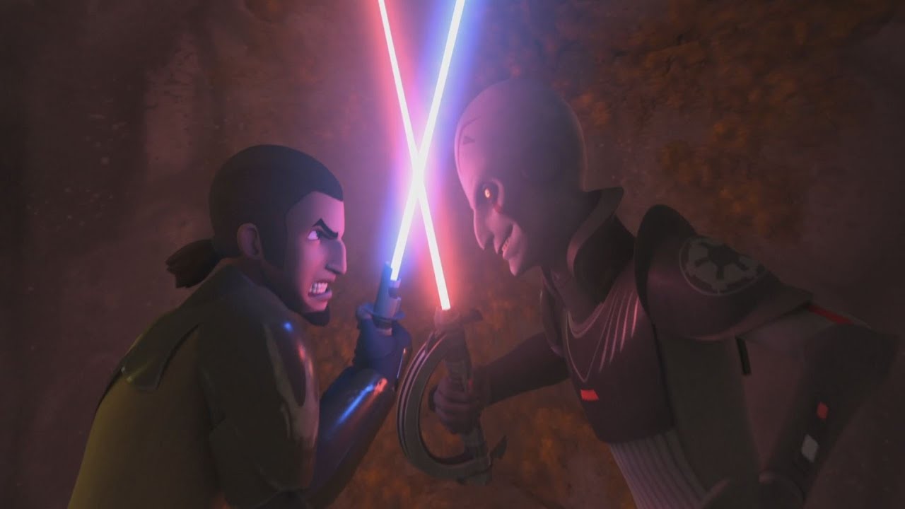 Star Wars Rebels - Kanan vs. The Inquisitor (Ezra's vision) [1080p]