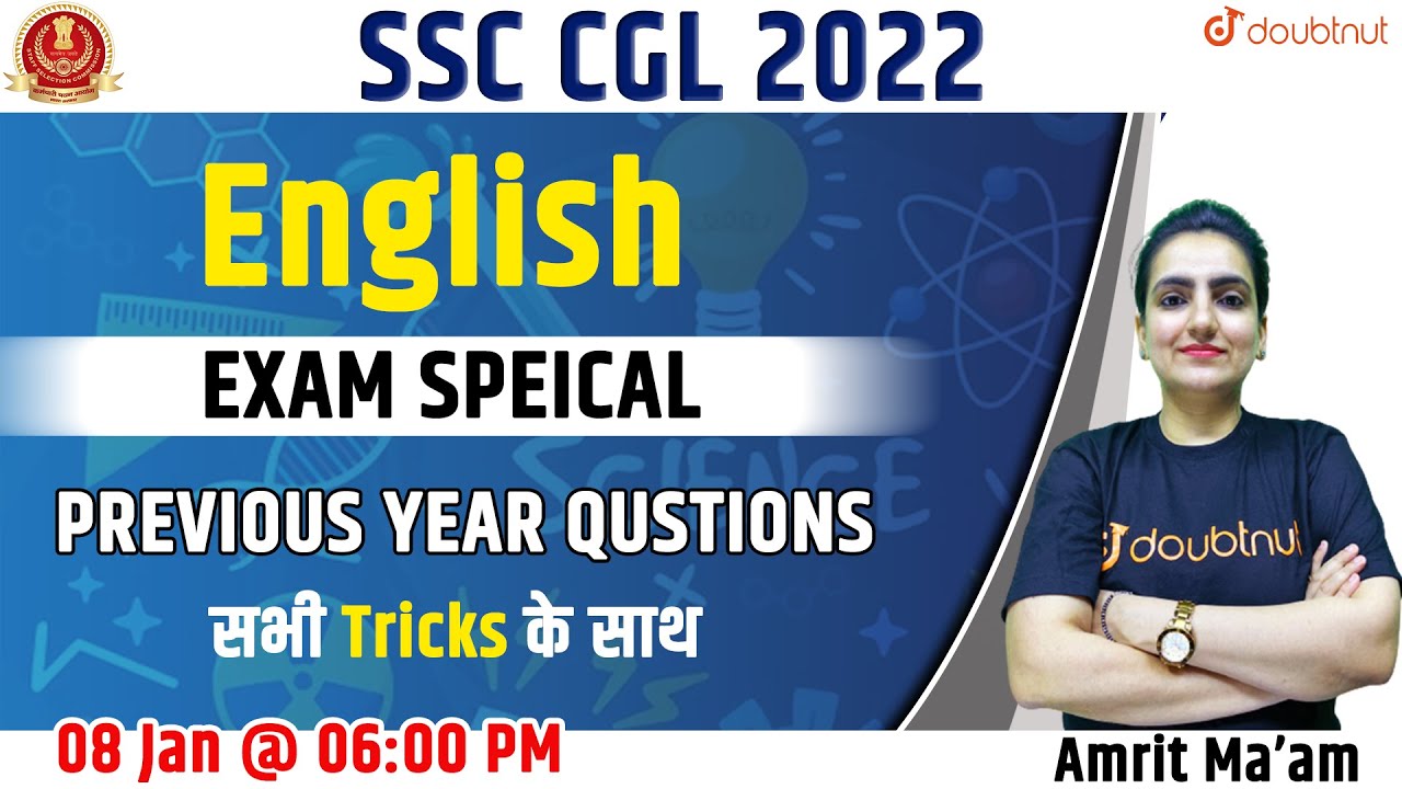 Target SSC CGL 2021-22 | English | Previous Years Questions With Tricks | Amrit Kaur Ma'am