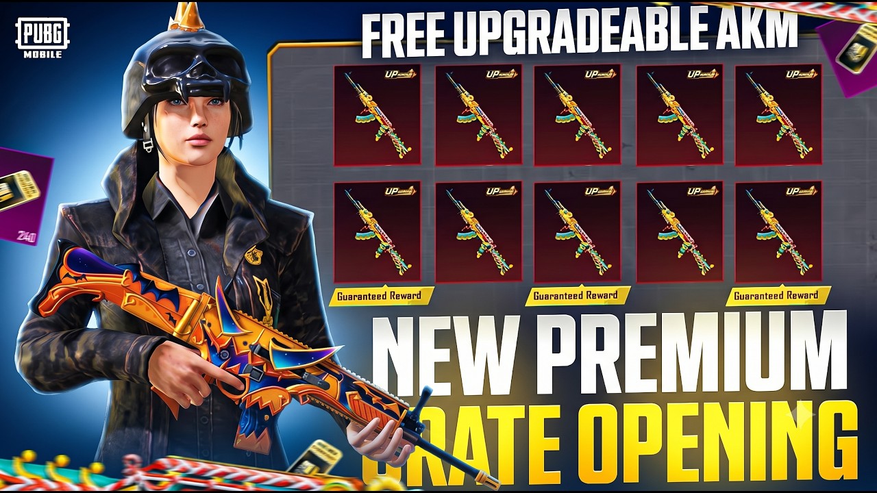গরিবের ফ্রি ক্রেট ওপেনিং | Free Upgrade AKM Premium Crate | Ghillie Dragon AKM | 120 Crate Opening😱