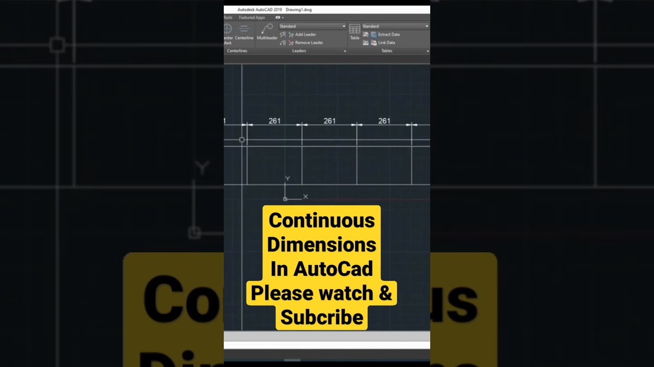 Continues Dimension In AutoCad