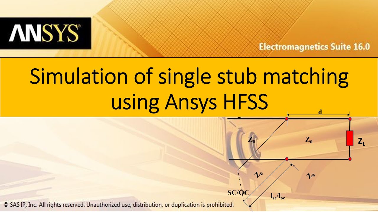 Моделирование сопоставления отдельных шлейфов с использованием Ansys HFSS и сравнение двух решений.