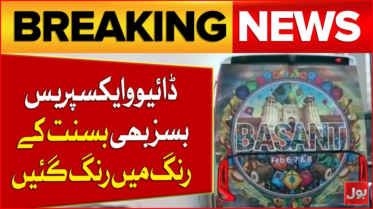 Basant Fever Takes Over Daewoo Express Buses