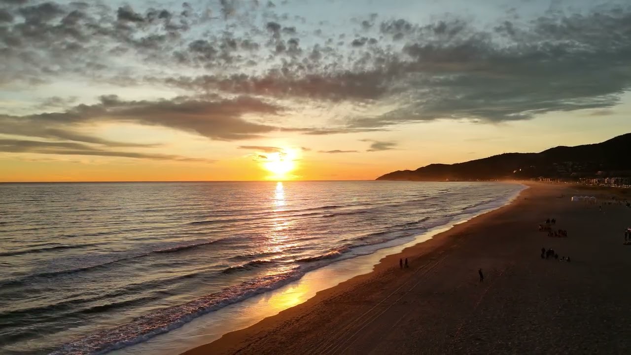 Playa de Castelldefels desde el club Náutico