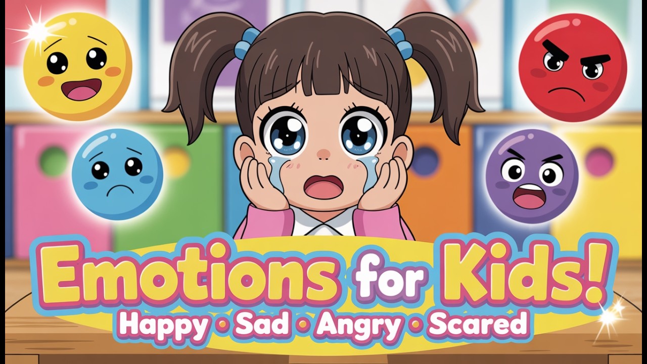 Emotions and Feelings for Kids 😊 | Learn Happy, Sad, Angry & More | Preschool Learning Compilation