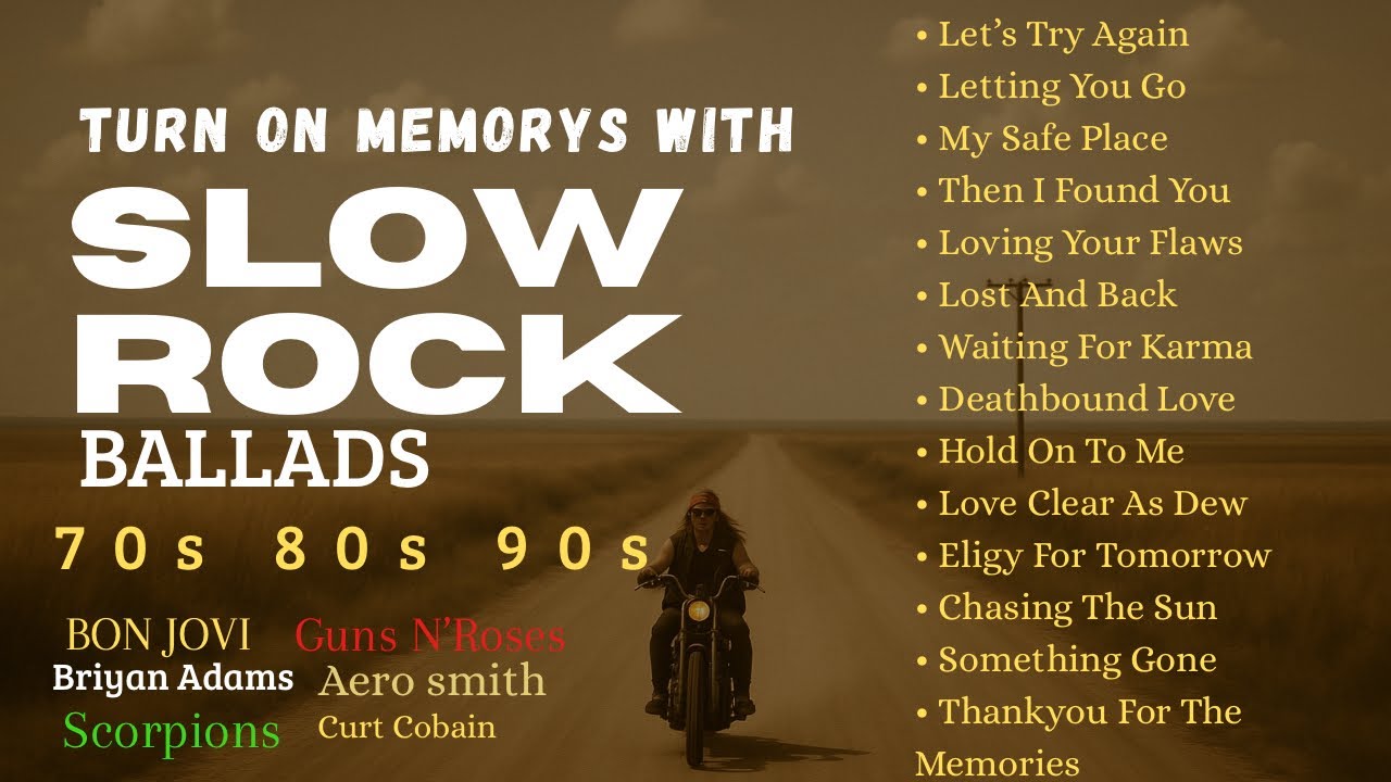 Scorpions Bon Jovi Gun N Roses Aerosmith,Kurt Cobain Style Best Compilation Songs of The 70-90s Rock