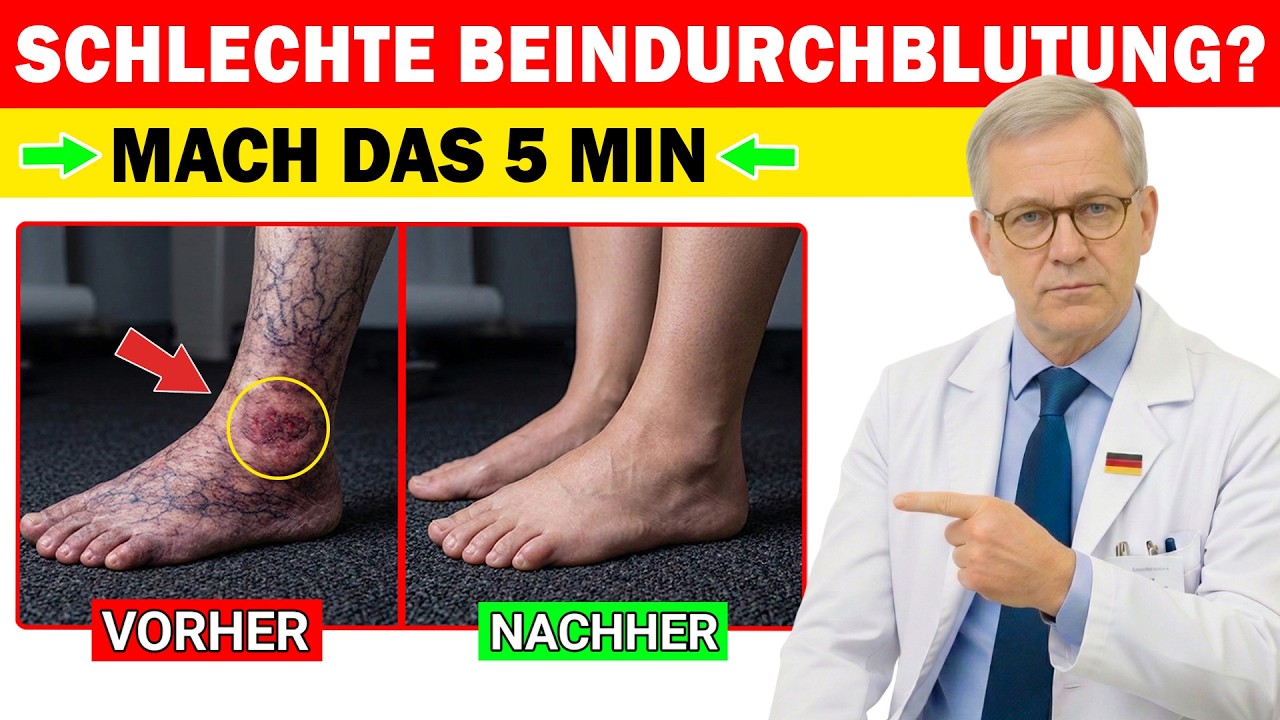 Schlechte Durchblutung in den Beinen? 30-Sekunden-Test + 3 Übungen zur schnellen Verbesserung