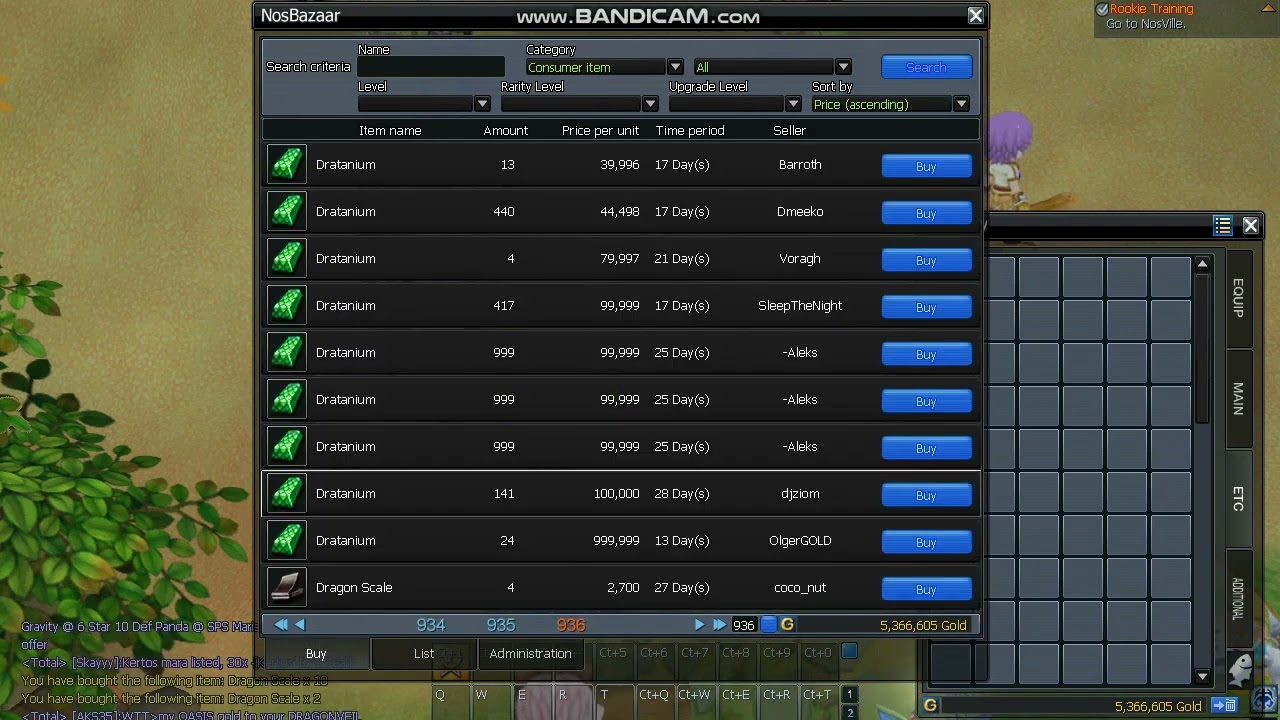 Nostale Eu Dragonveil Let's Trade #1 10kk to 100kk