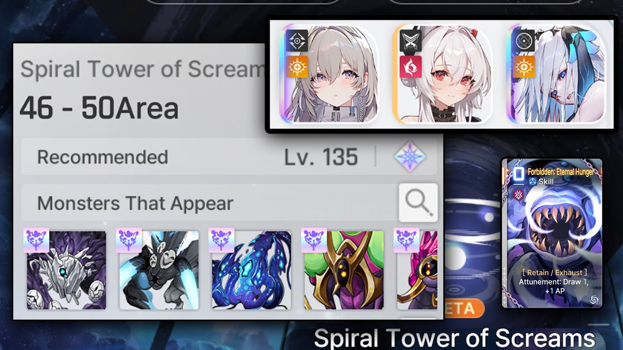 Floor 46 - 50 Spiral Tower | Forbidden Hunger Selena | Chaos Zero Nightmare CZN