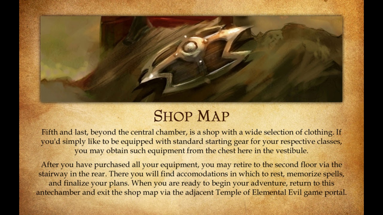 The Temple of Elemental Evil Outfitting Party Hommlet Gameplay 2