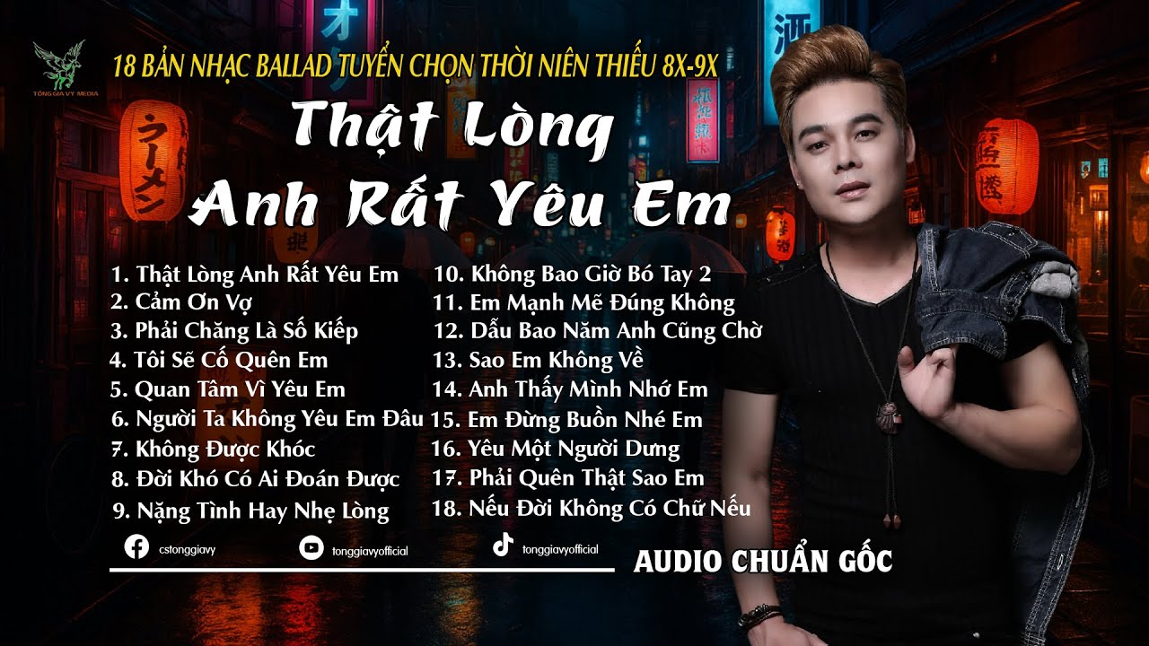 Thật Lòng Anh Rất Yêu Em | Những Bản Ballad Tuyển Chọn Kí Ức Ùa Về 8x-9x Mới Nhất 2025