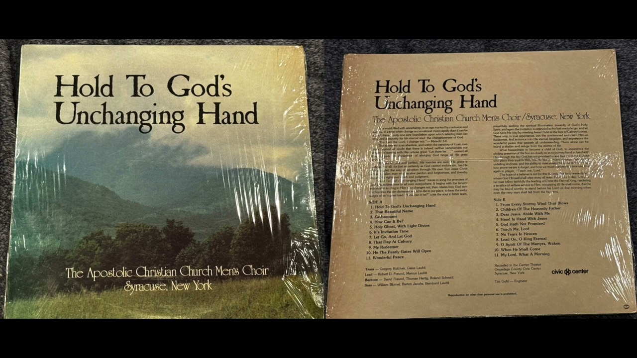 Hold to God's Unchanging Hand Side A