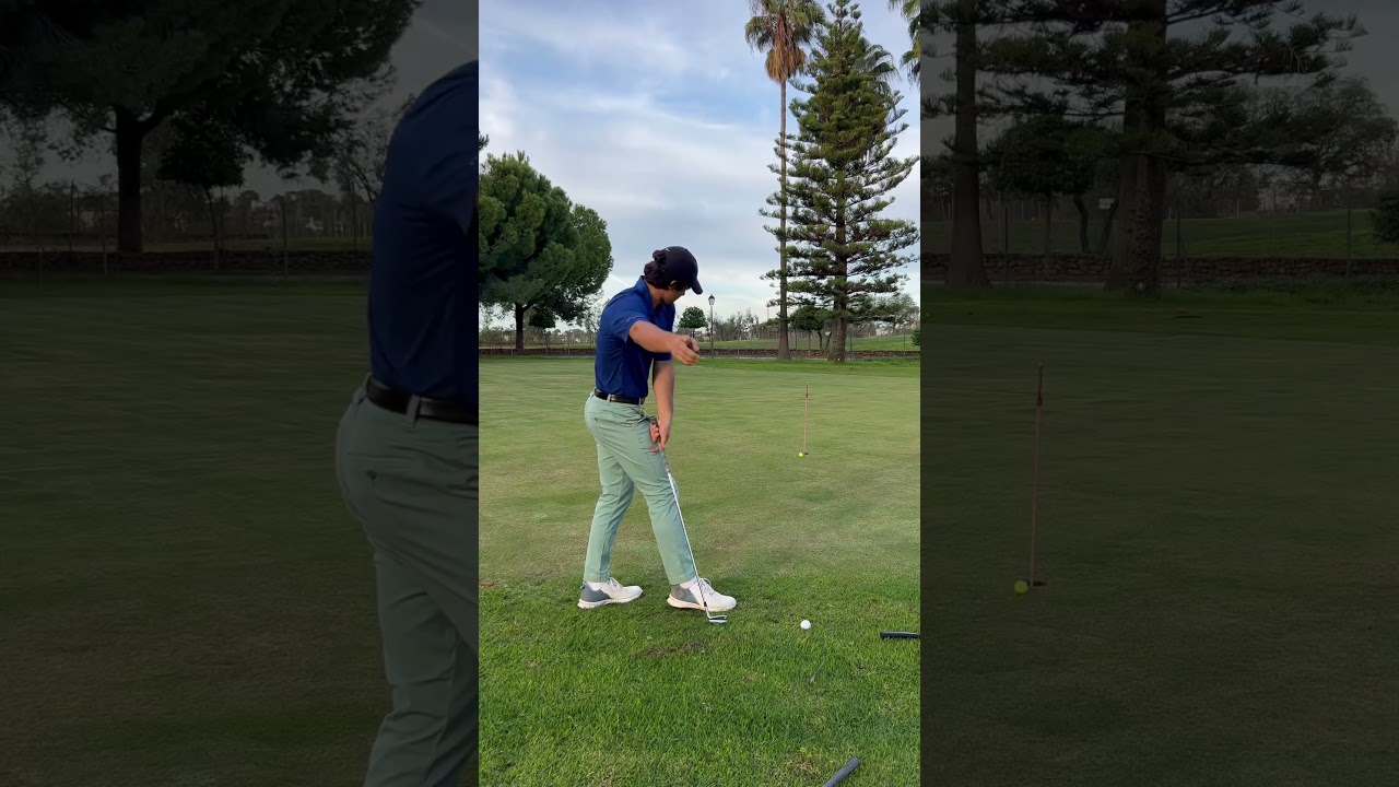 Forma m&aacute;s f&aacute;cil de chipear #golf #golfswing #trickshot #golfer #golfing #trend #viral #shorts