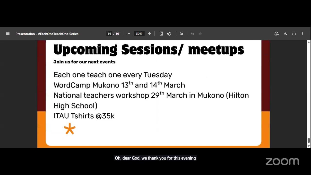 #EachOneTeachOne Series - Using AI to automate Lesson Plans and schemes of work by Mr. Ssebalamu