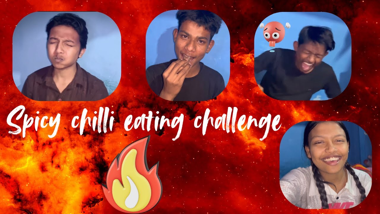 Spicy chilli eating challenge gone wrong !!! 🥵😭