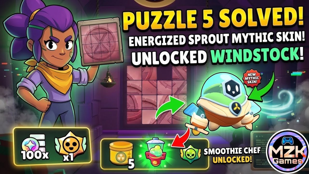 Brawl Stars: Escape Pyramid Quest Puzzle 5 Full Solution! 😱