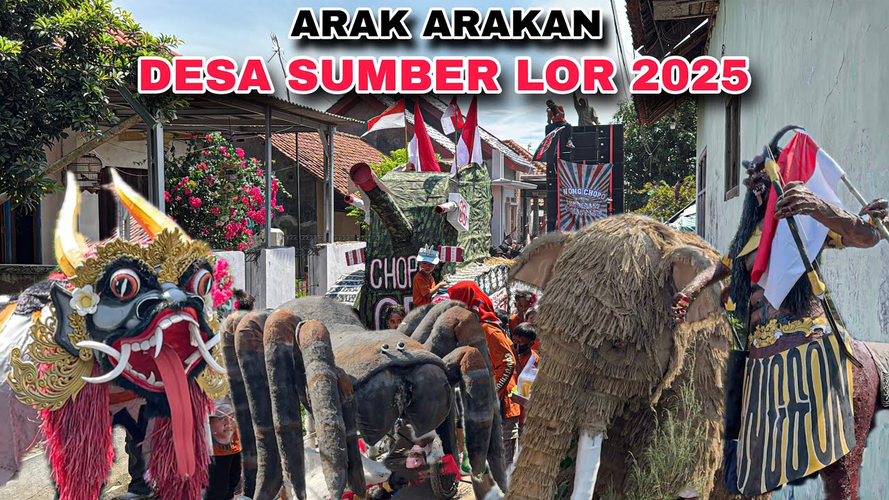 FULL Arak arakan SUMBER LOR 2025 Babakan Cirebon❗️ Spesial HUT RI Ke 80