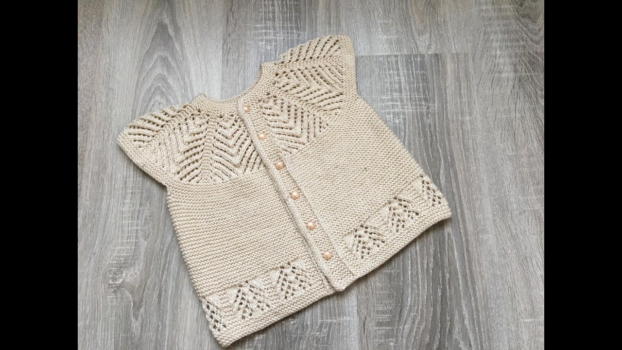 Bebek yeleği,ajurlu model, (2-3 yaşa uygun) 1.bölüm